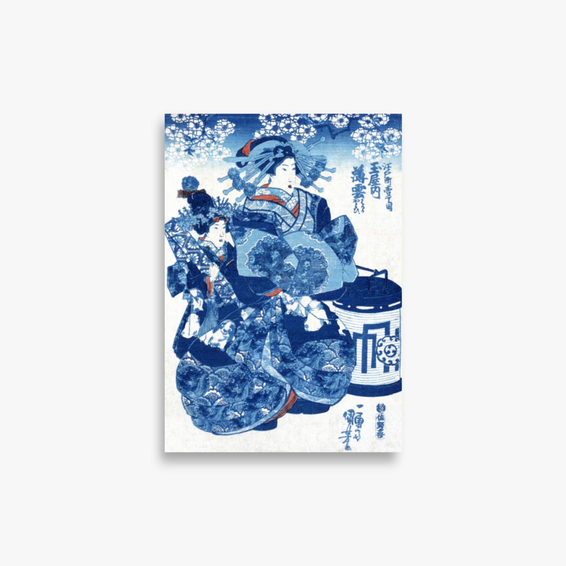 Utagawa Kuniyoshi - Tamaya uchi Usugumo 21x30 cm Poster