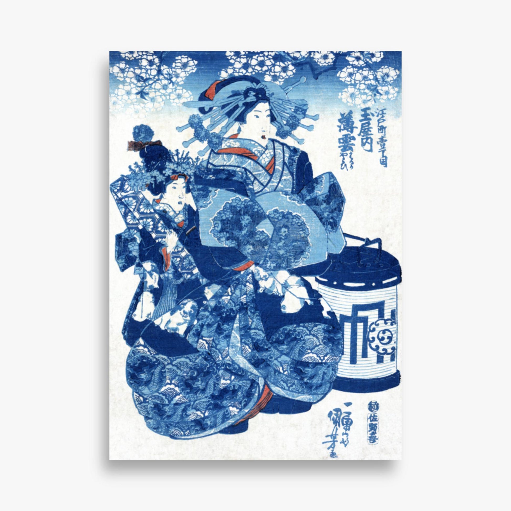 Utagawa Kuniyoshi - Tamaya uchi Usugumo 50x70 cm Poster