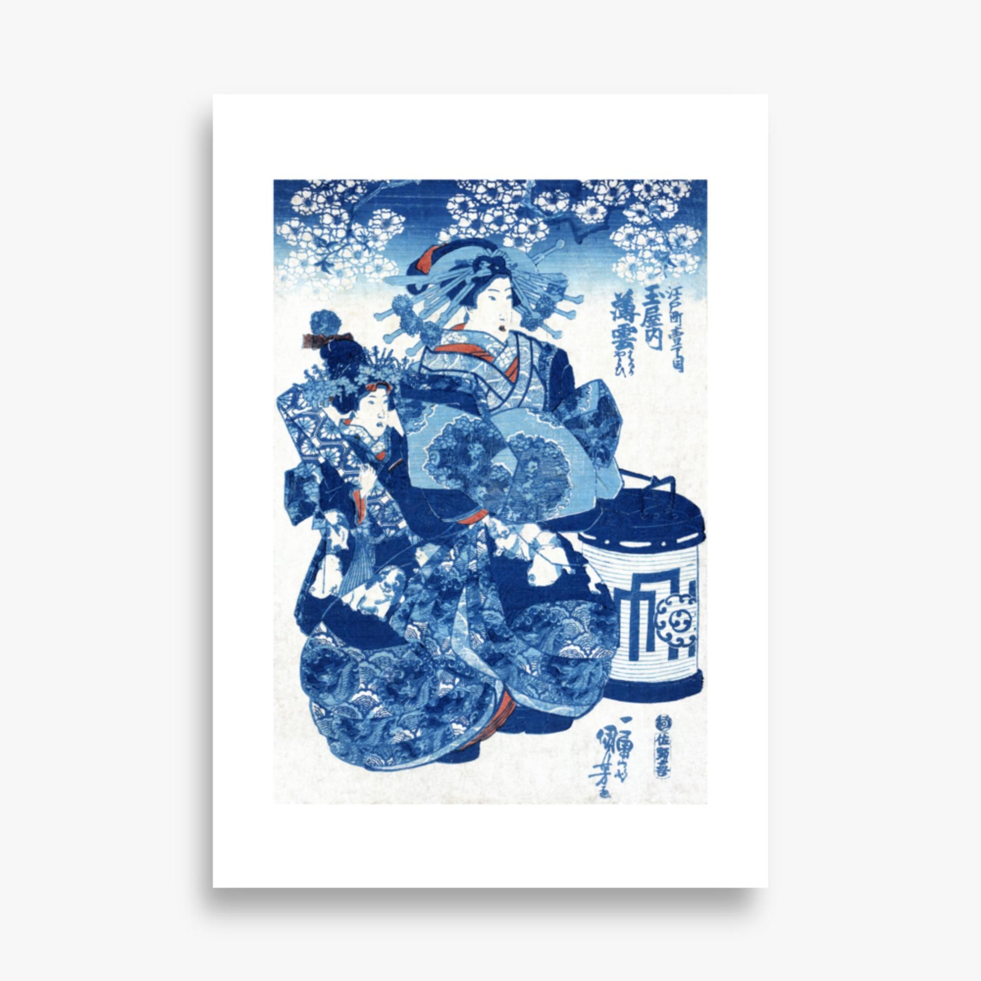 Utagawa Kuniyoshi - Tamaya uchi Usugumo 70x100 cm Poster