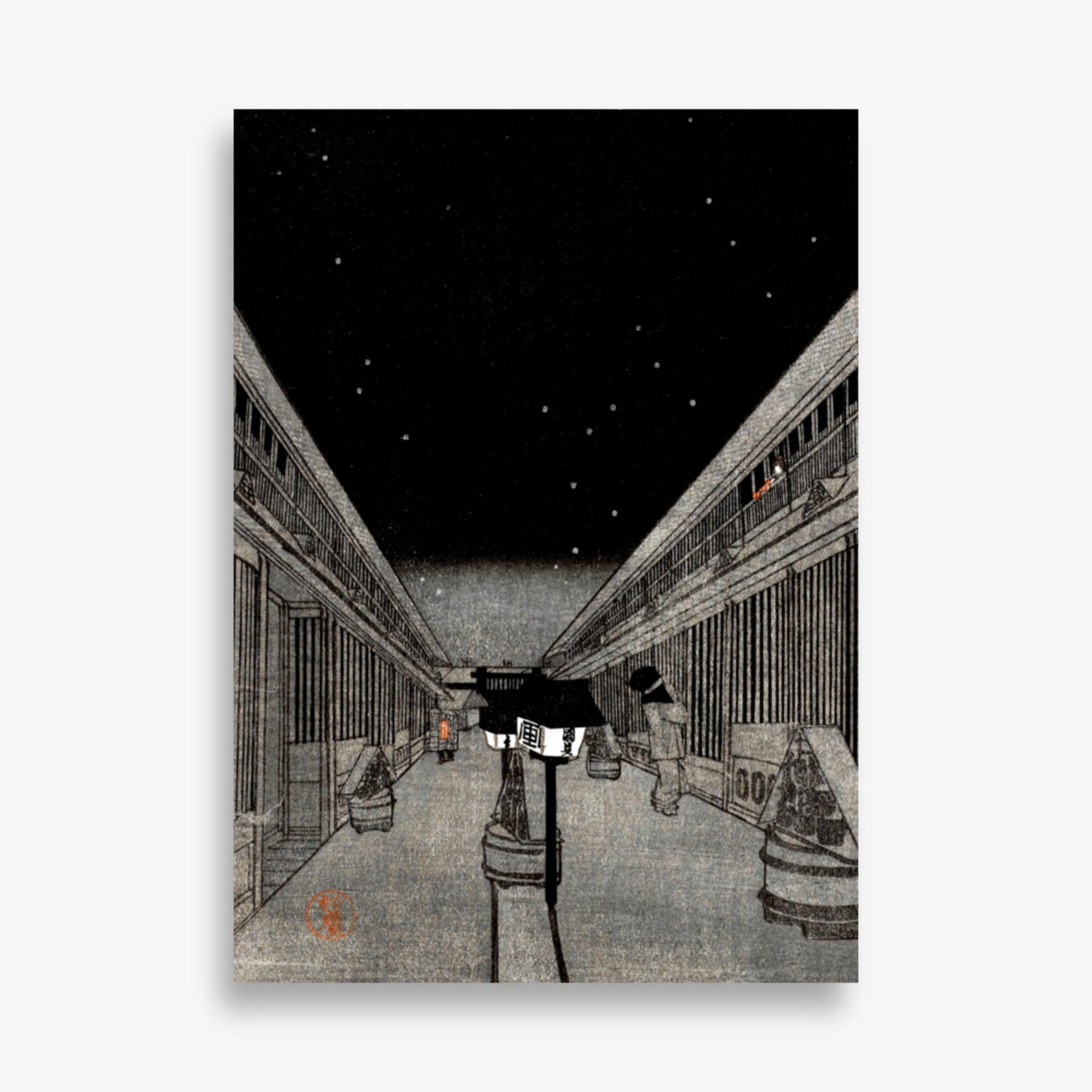 Utagawa Kunisada II - Main Street of the Yoshiwara on a Starlight Night 50x70 cm Poster
