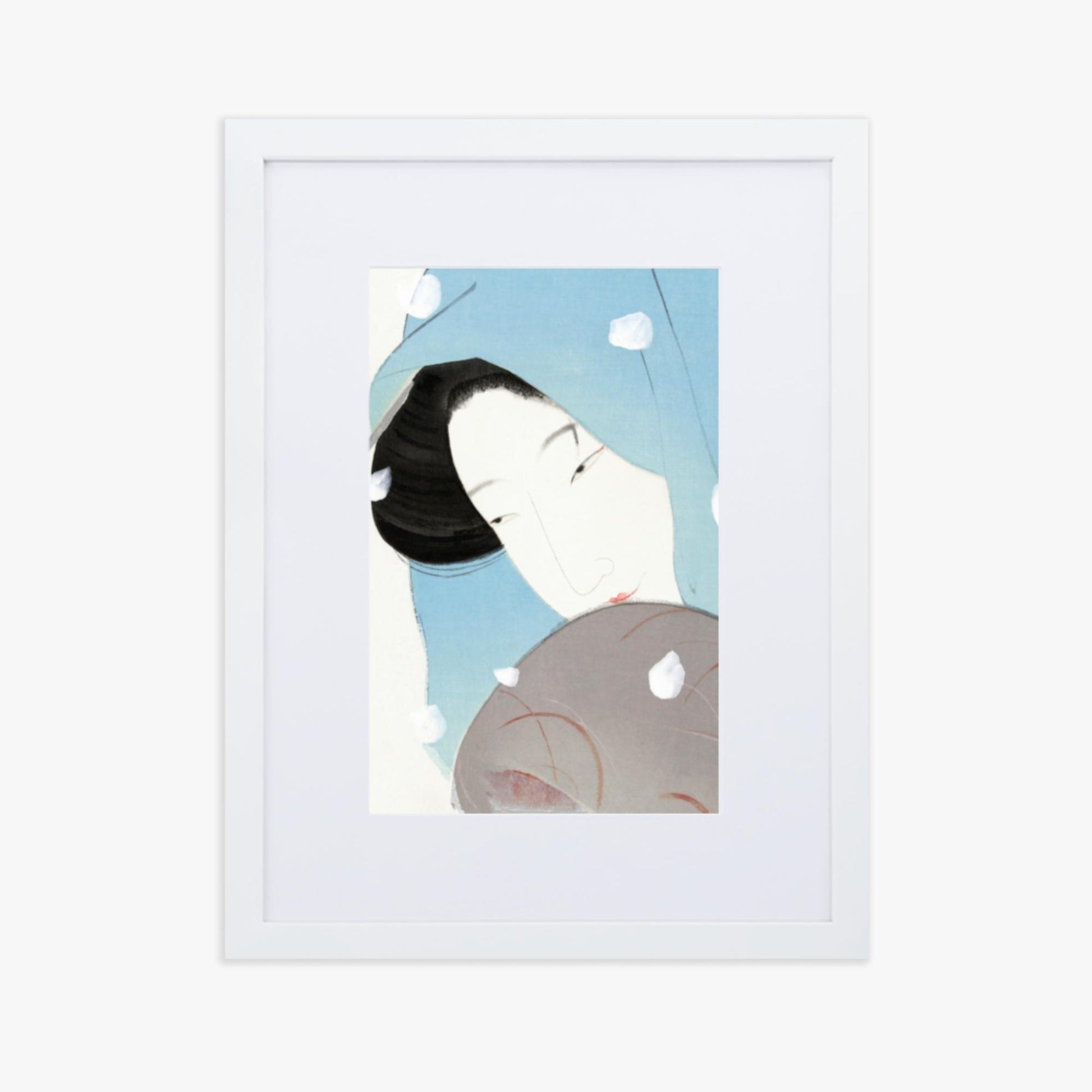 Kitano Tsunetomi - Umegawa 30x40 cm Poster With White Frame