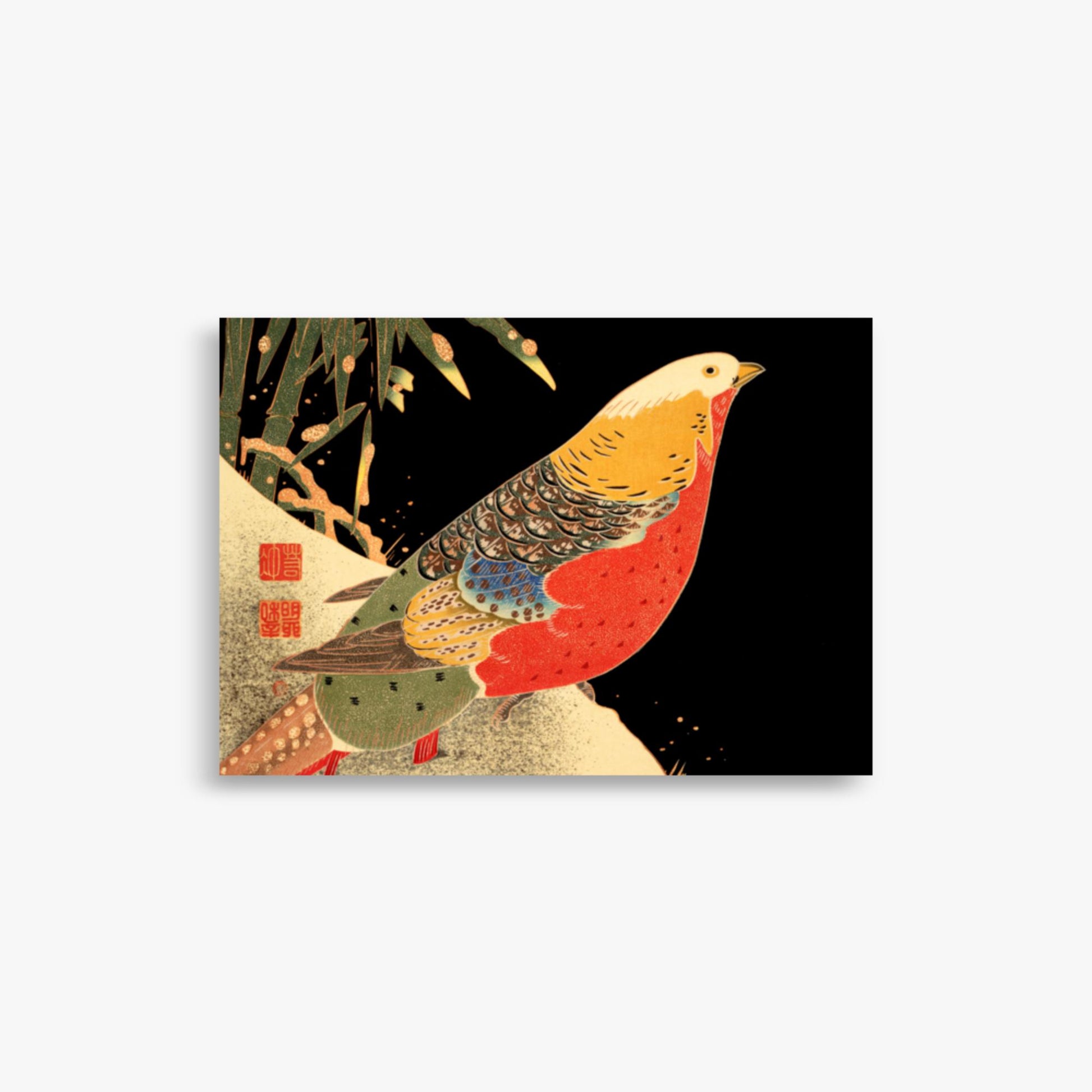 Ito Jakuchu - Golden Pheasant in the Snow 21x30 cm Poster