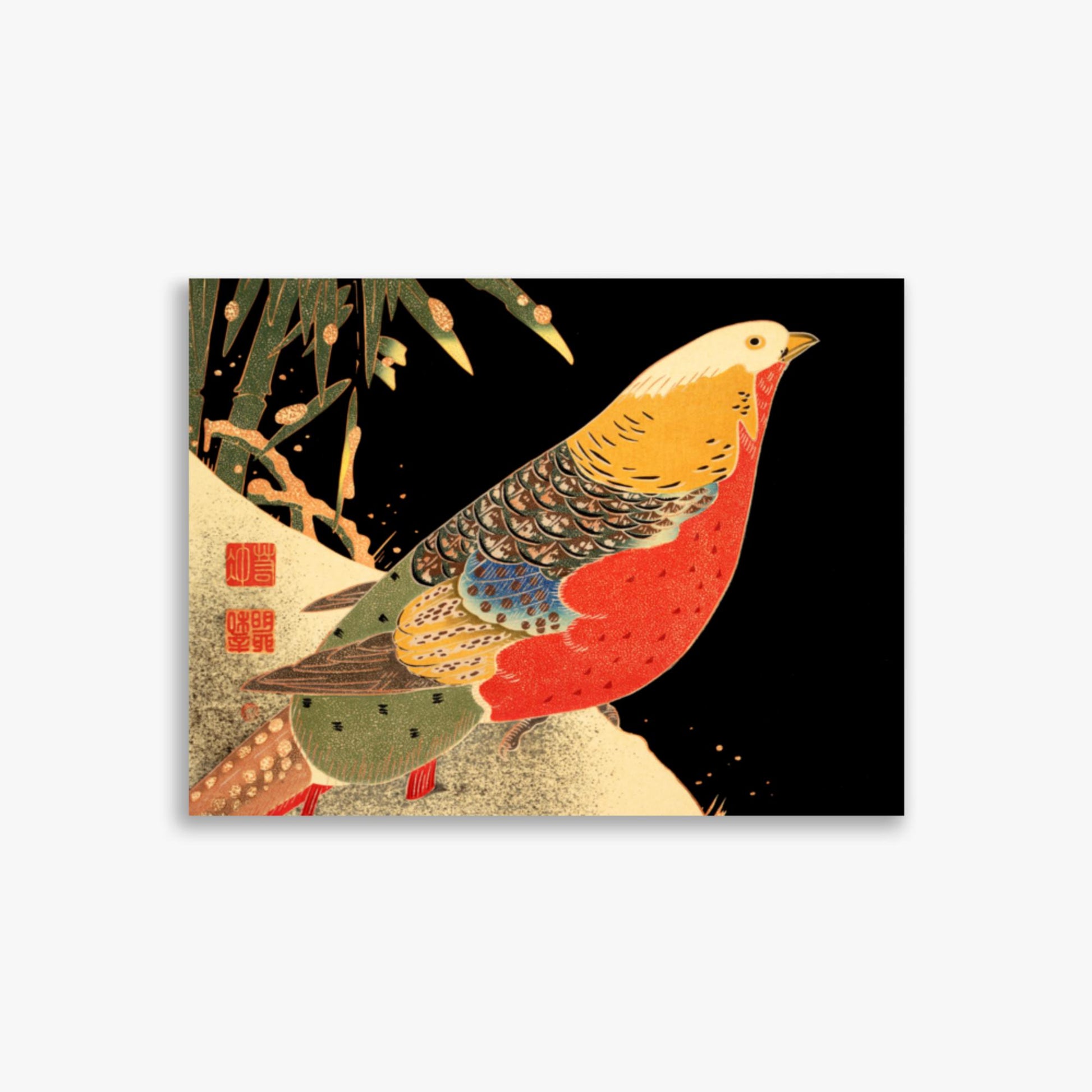 Ito Jakuchu - Golden Pheasant in the Snow 30x40 cm Poster