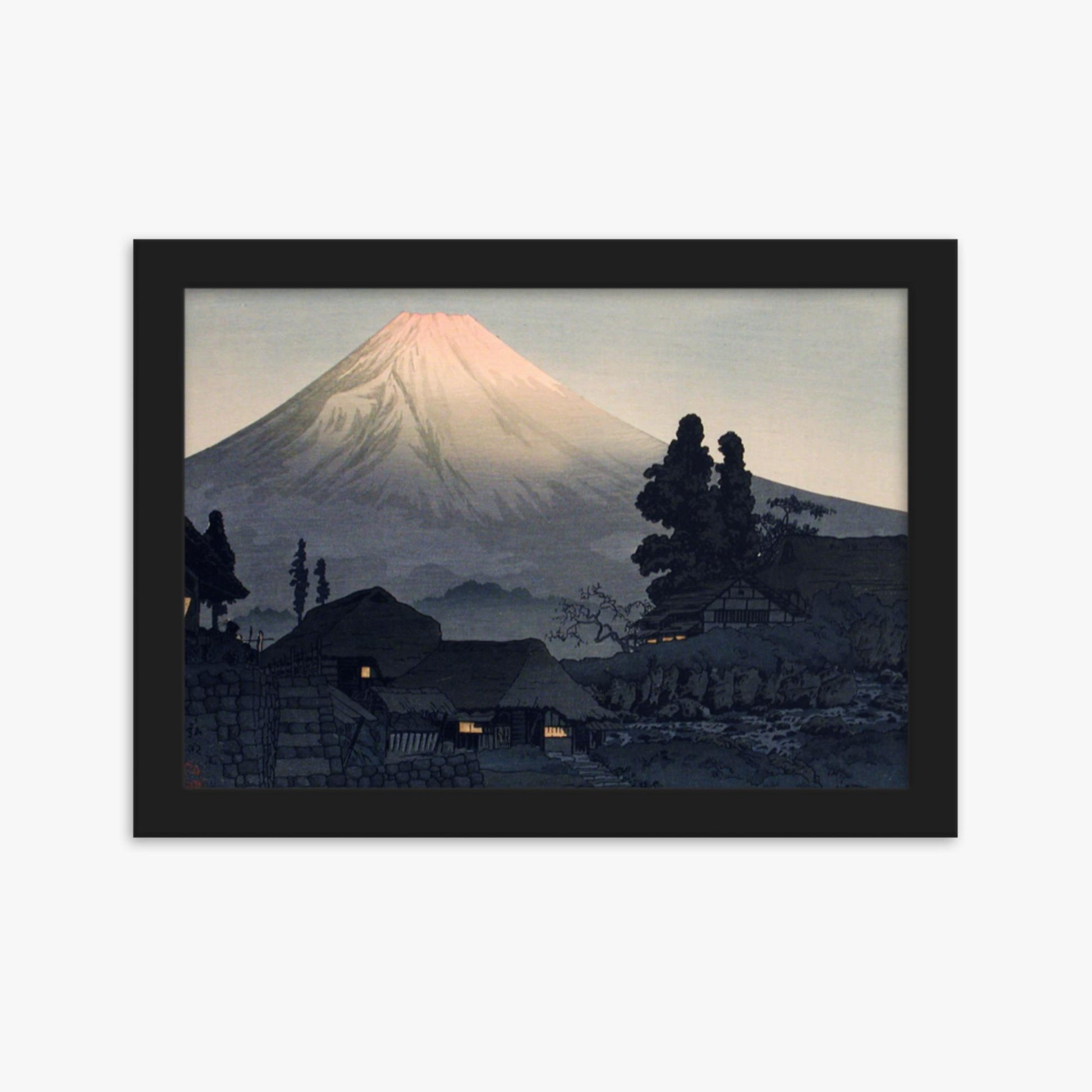 Takahashi Hiroaki (Shōtei) - Mount Fuji From Mizukubo 21x30 cm Poster With Black Frame