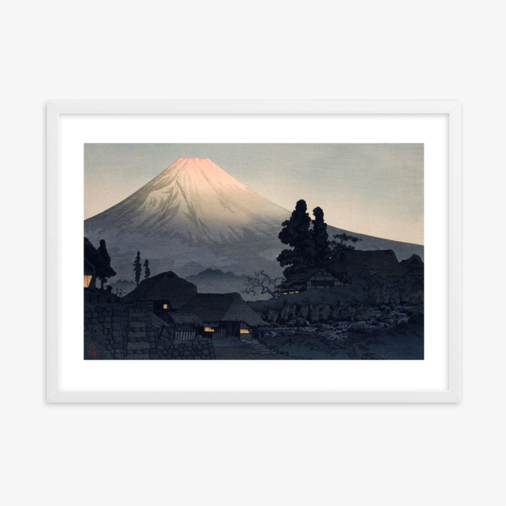 Takahashi Hiroaki (Shōtei) - Mount Fuji From Mizukubo 50x70 cm Poster With White Frame