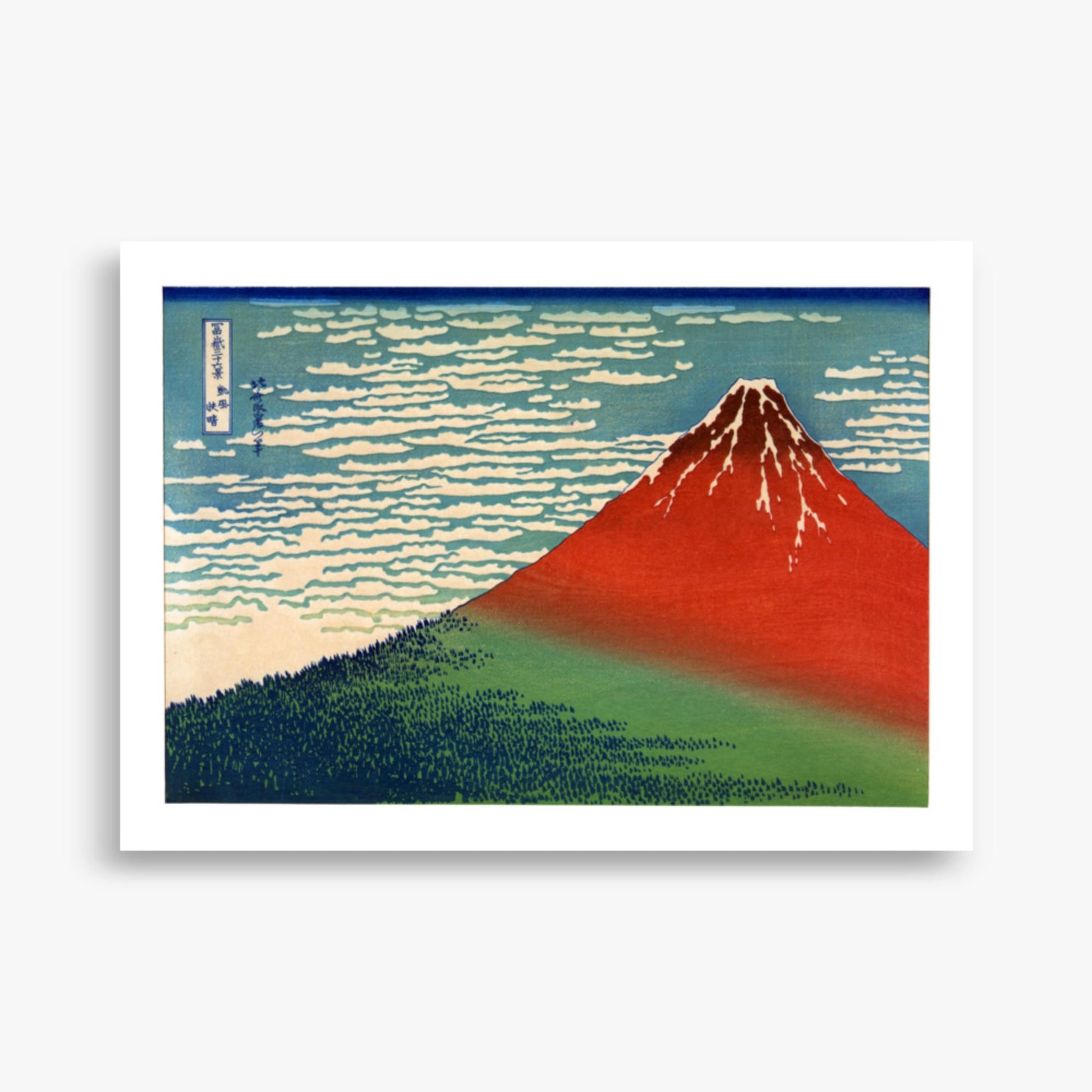 Katsushika Hokusai - Fine Wind, Clear Morning 50x70 cm Poster