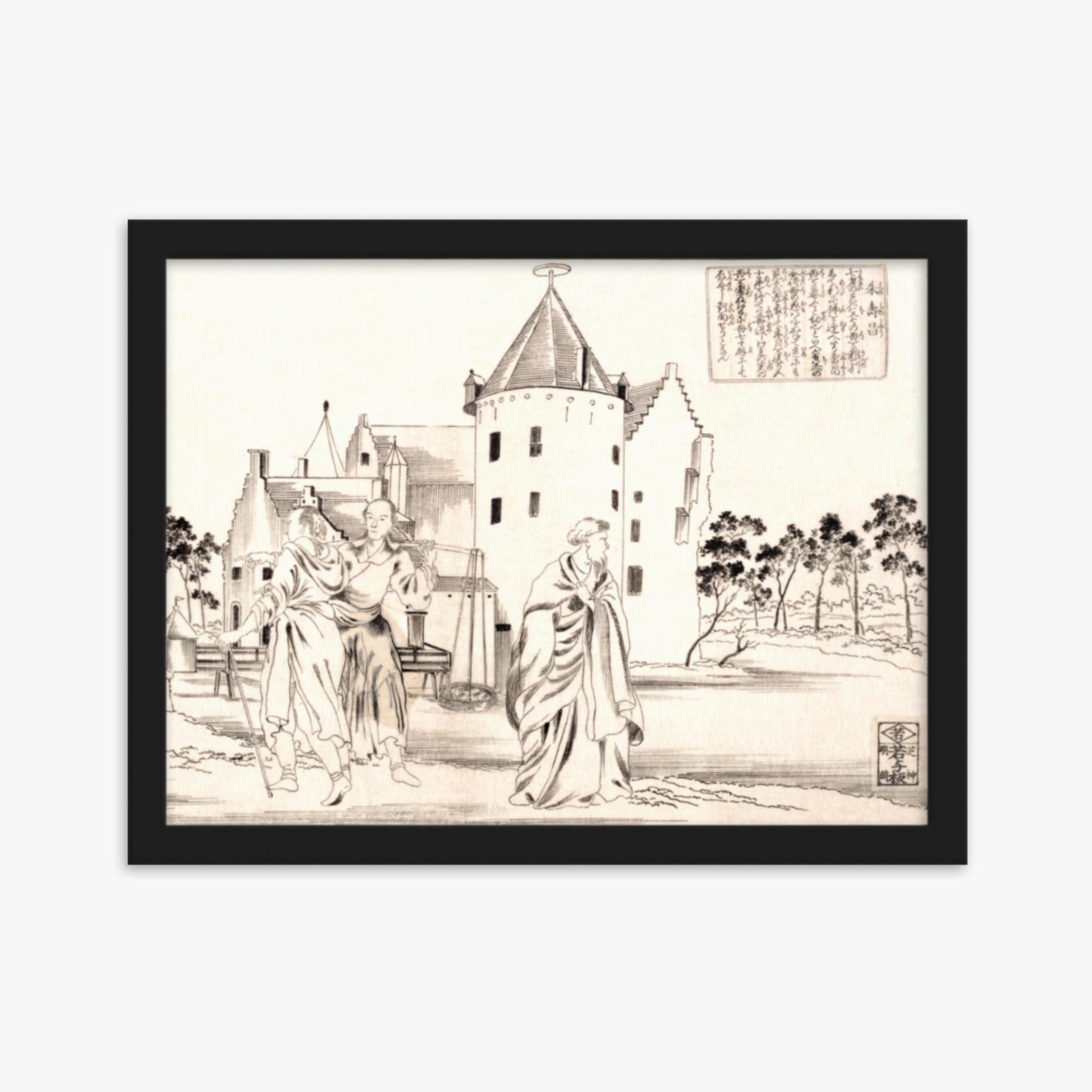 Utagawa Kuniyoshi - Zhu Shouchang 30x40 cm Poster With Black Frame