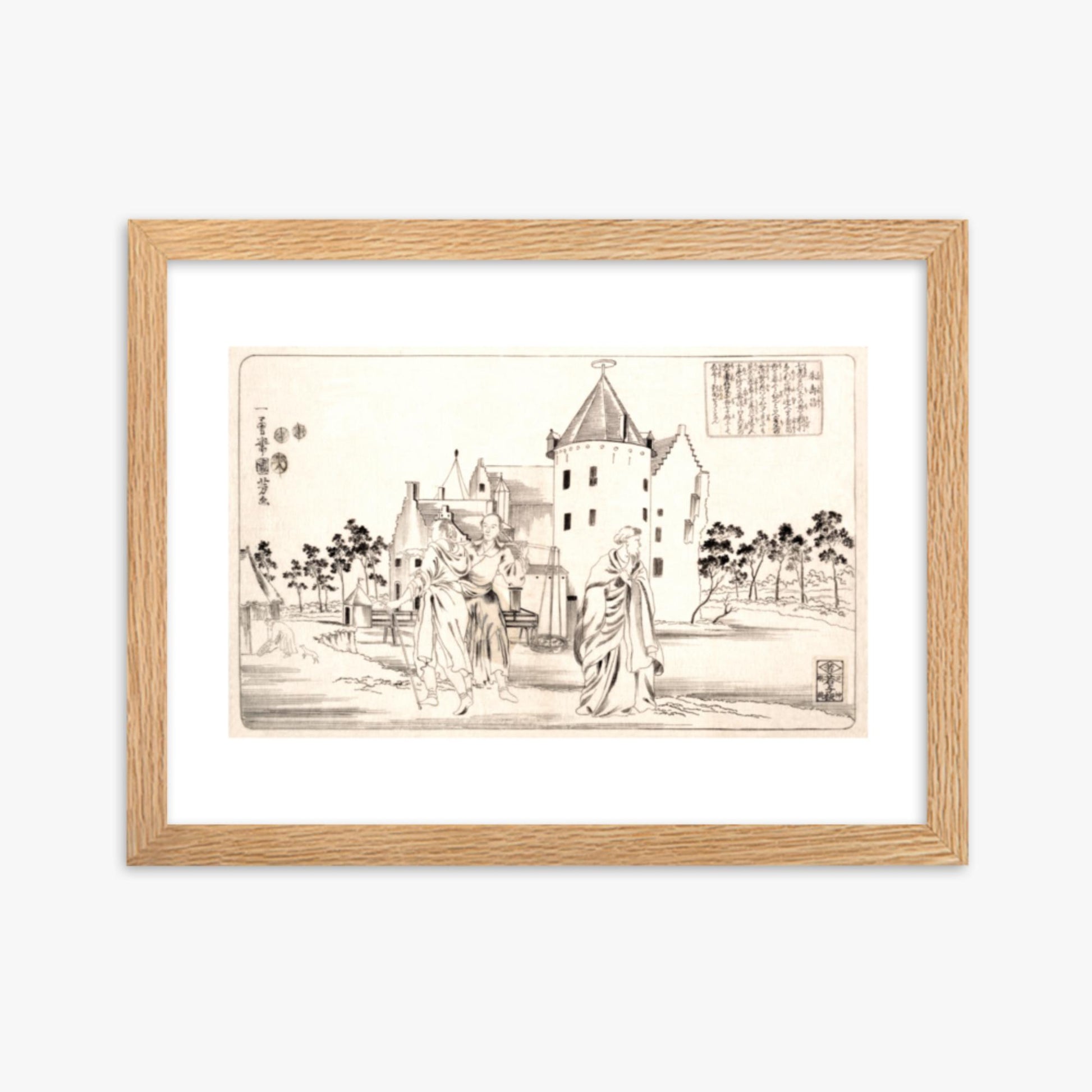 Utagawa Kuniyoshi - Zhu Shouchang 30x40 cm Poster With Oak Frame