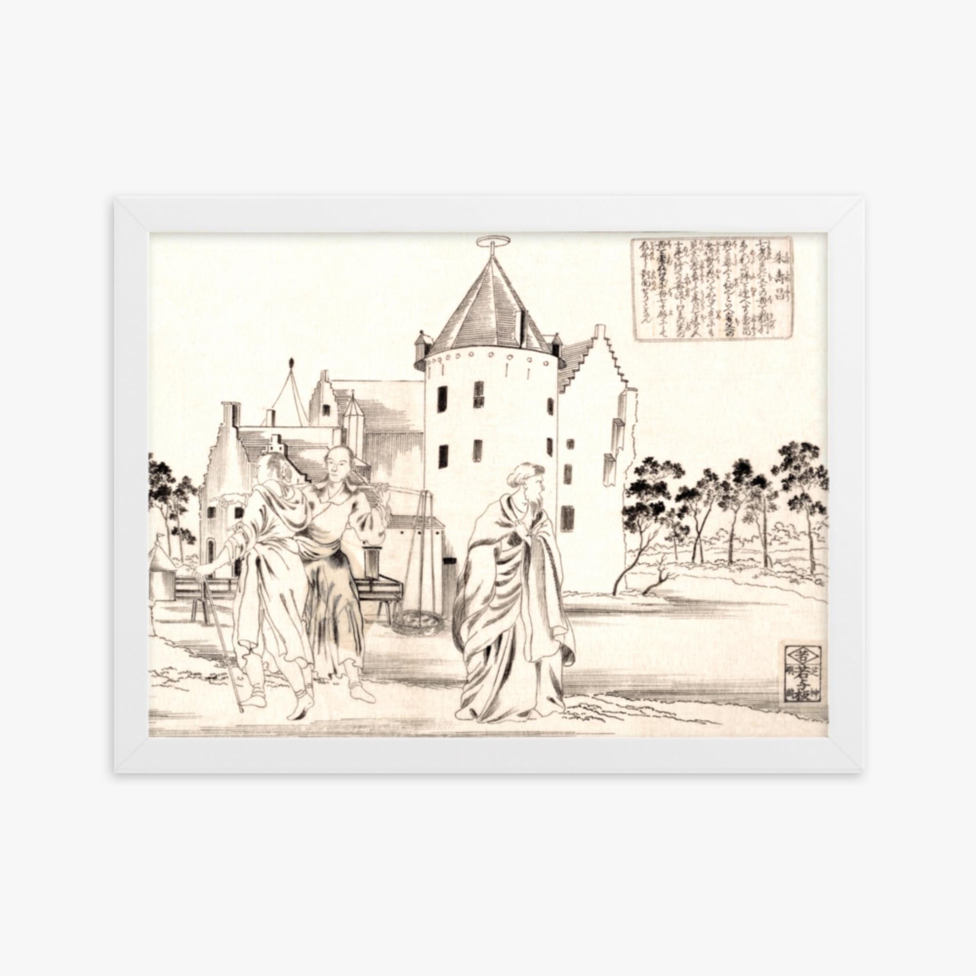 Utagawa Kuniyoshi - Zhu Shouchang 30x40 cm Poster With White Frame