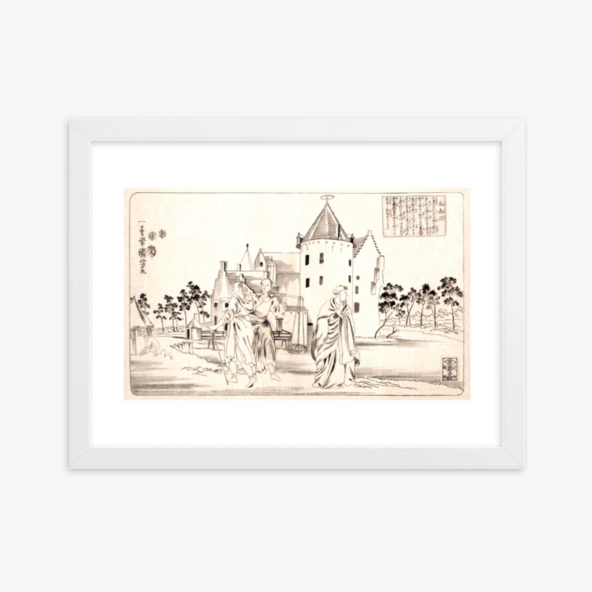 Utagawa Kuniyoshi - Zhu Shouchang 30x40 cm Poster With White Frame