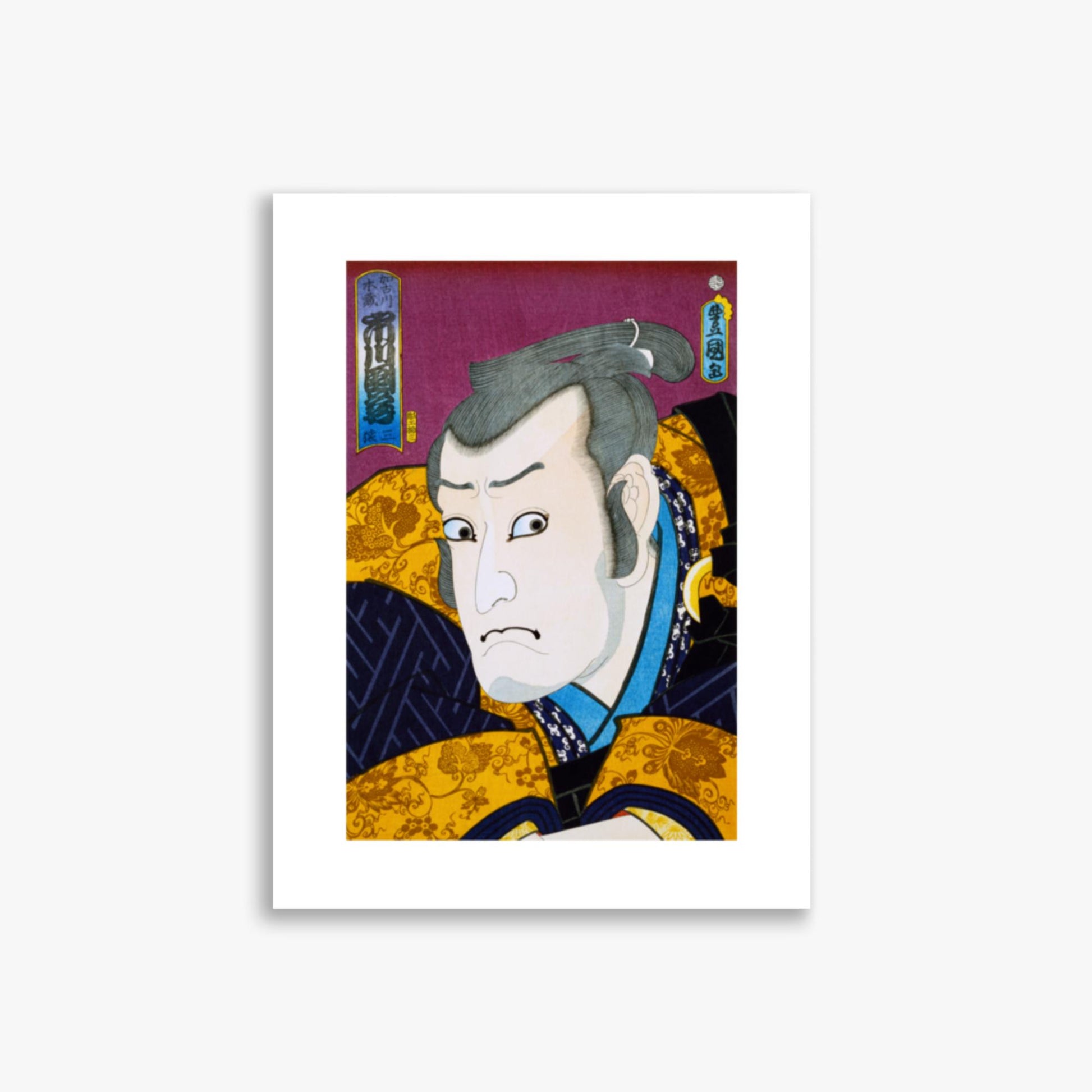 Utagawa Kunisada: From the series 'Famous Actors Past and Present' 1 - 30x40 cm Poster