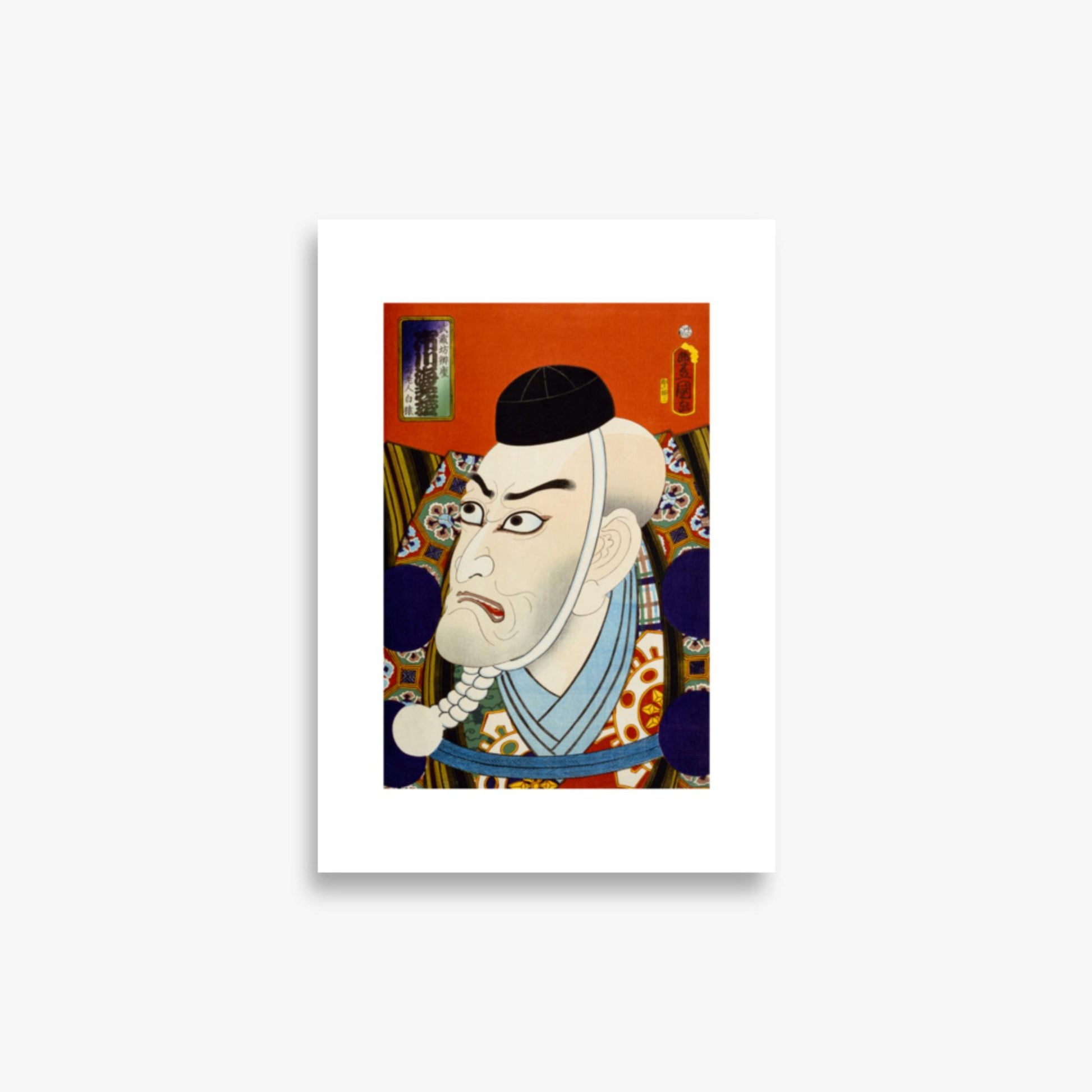 Utagawa Kunisada: From the series 'Famous Actors Past and Present' 2 - 21x30 cm Poster