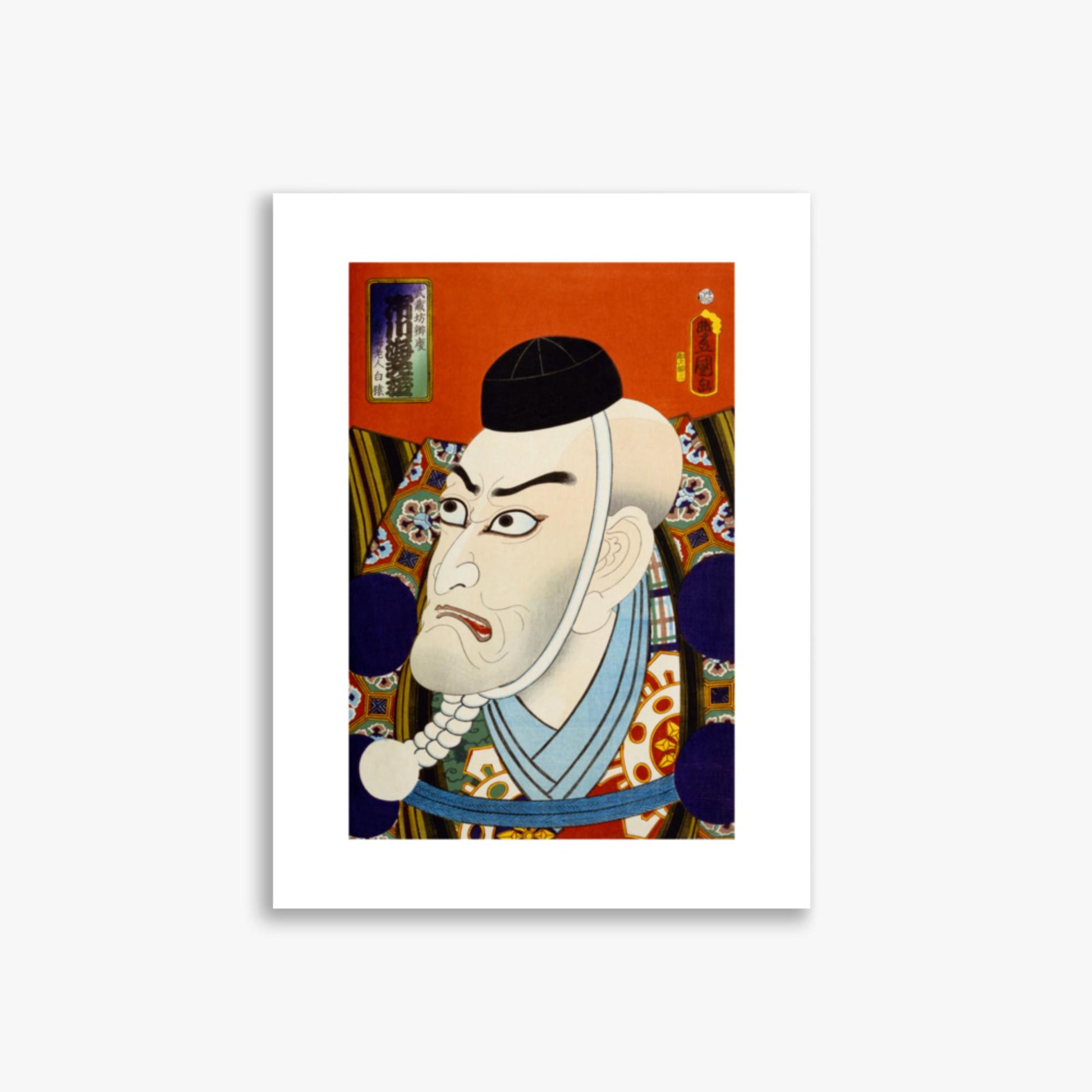 Utagawa Kunisada: From the series 'Famous Actors Past and Present' 2 - 30x40 cm Poster