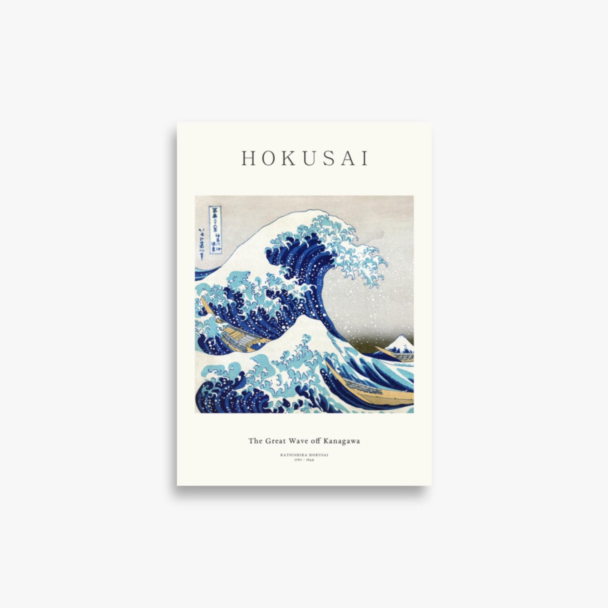 Katsushika Hokusai - The Great Wave off Kanagawa - Decoration 21x30 cm Poster
