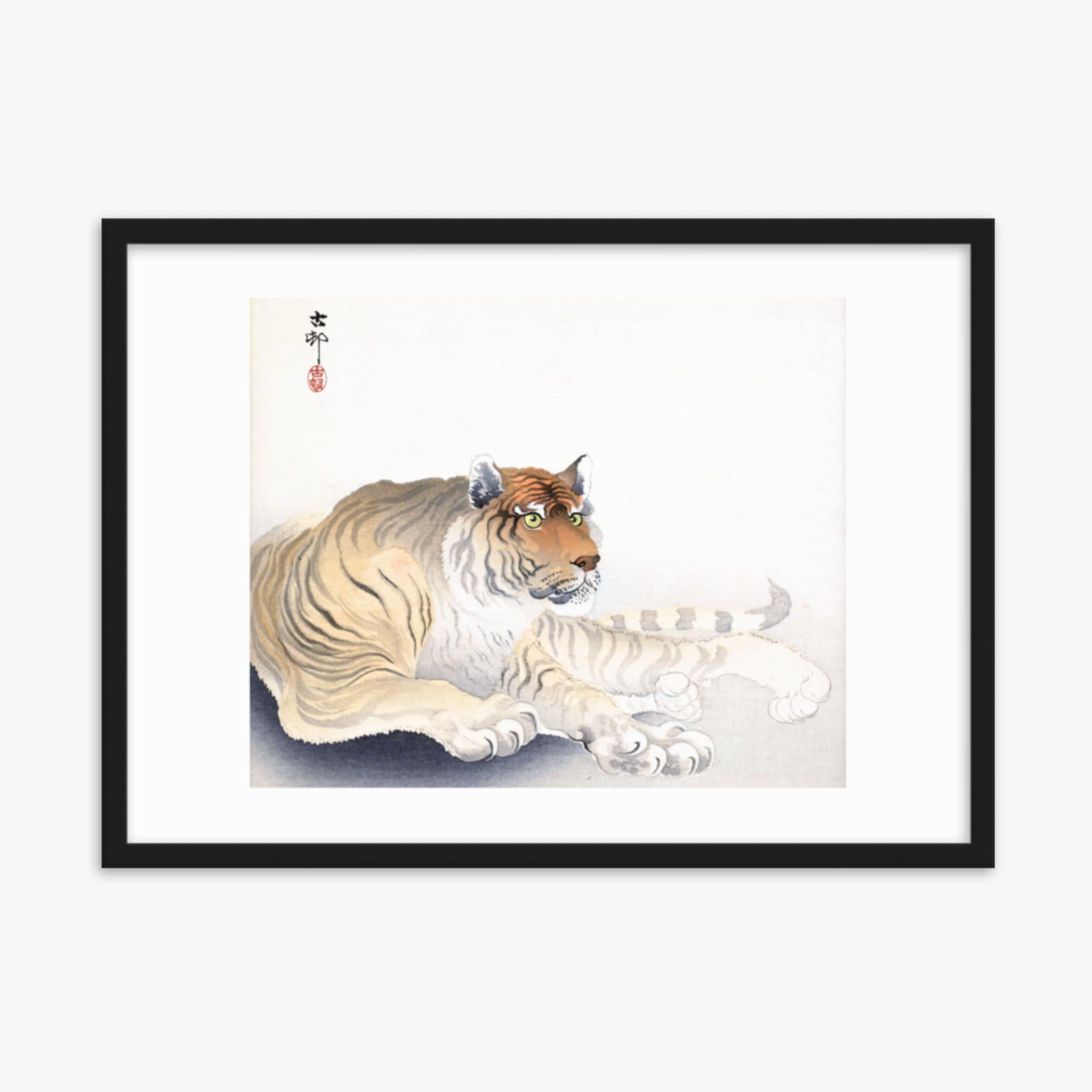 Ohara Koson - Tiger 50x70 cm Poster With Black Frame