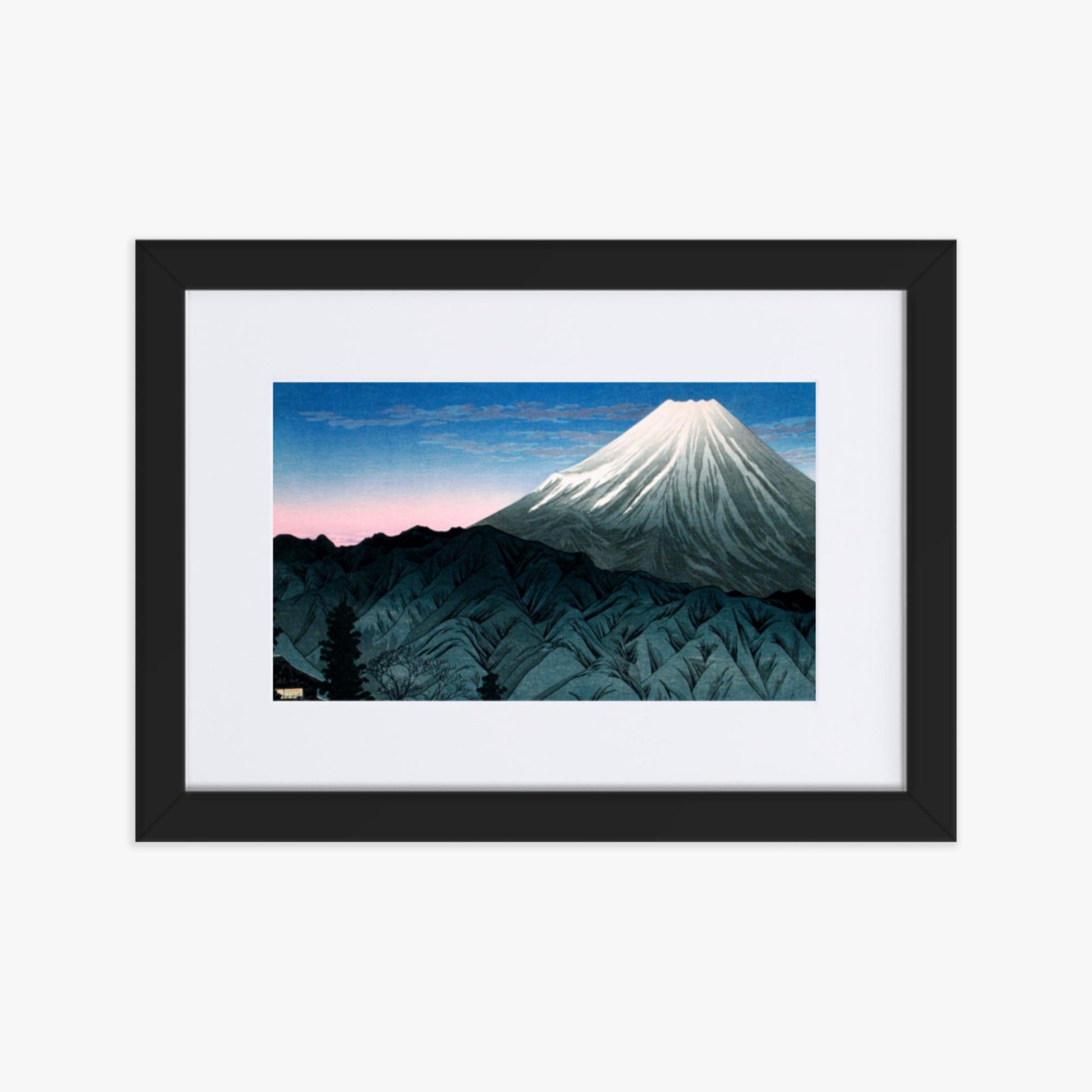 Takahashi Hiroaki (Shōtei) - Mount Fuji From Hakone 21x30 cm Poster With Black Frame