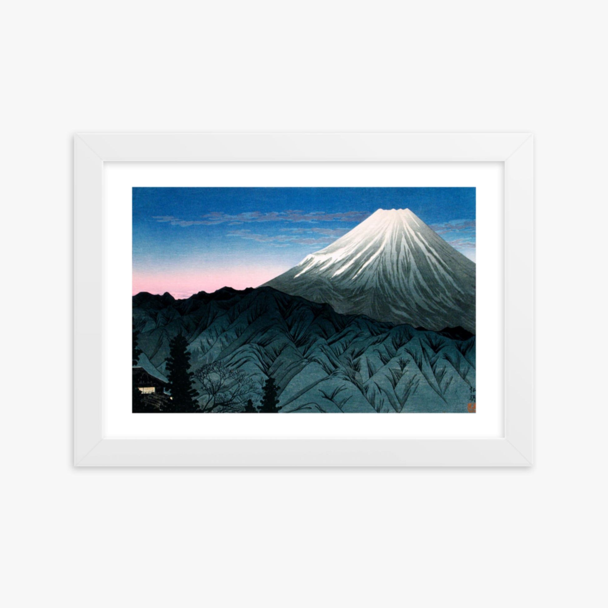 Takahashi Hiroaki (Shōtei) - Mount Fuji From Hakone 21x30 cm Poster With White Frame