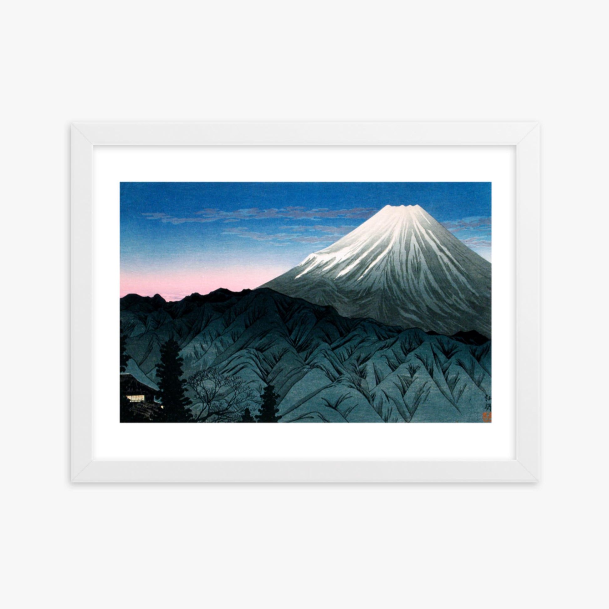 Takahashi Hiroaki (Shōtei) - Mount Fuji From Hakone 30x40 cm Poster With White Frame