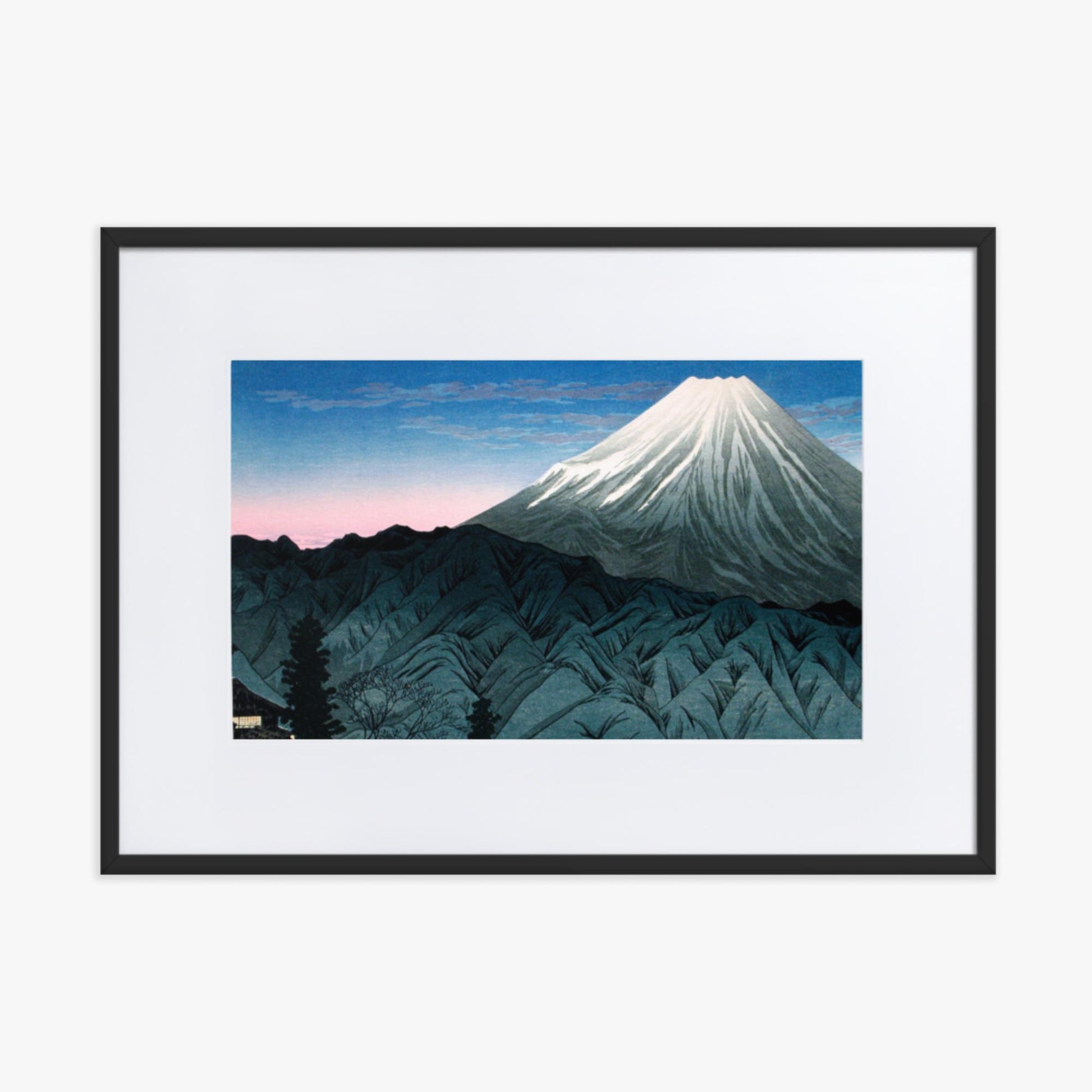 Takahashi Hiroaki (Shōtei) - Mount Fuji From Hakone 50x70 cm Poster With Black Frame
