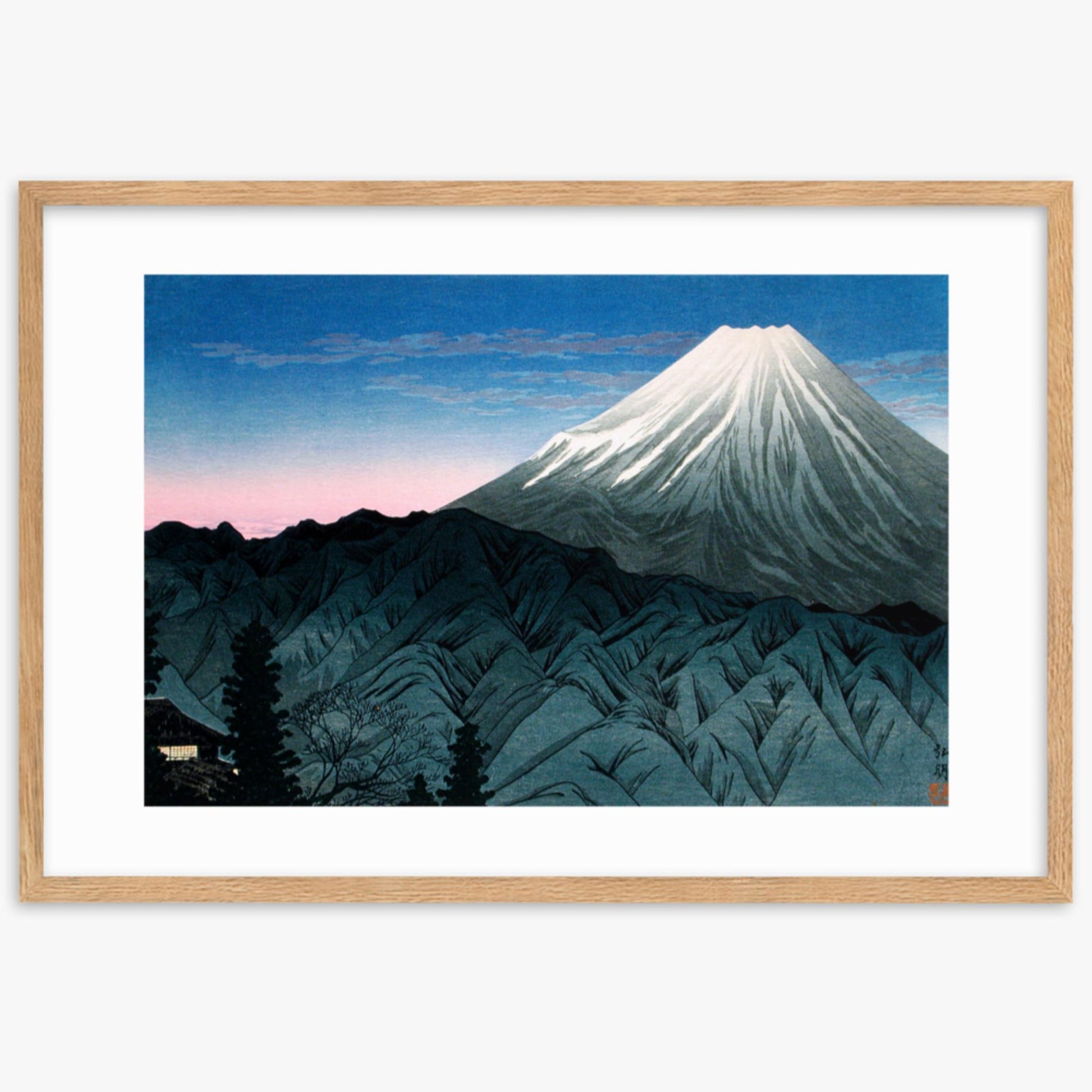 Takahashi Hiroaki (Shōtei) - Mount Fuji From Hakone 61x91 cm Poster With Oak Frame