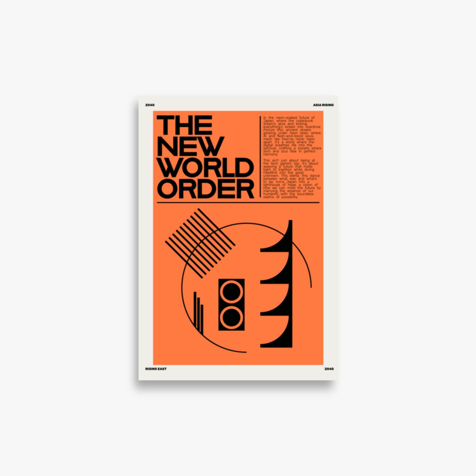 Modern illustration: The New World Order 21x30 cm Poster