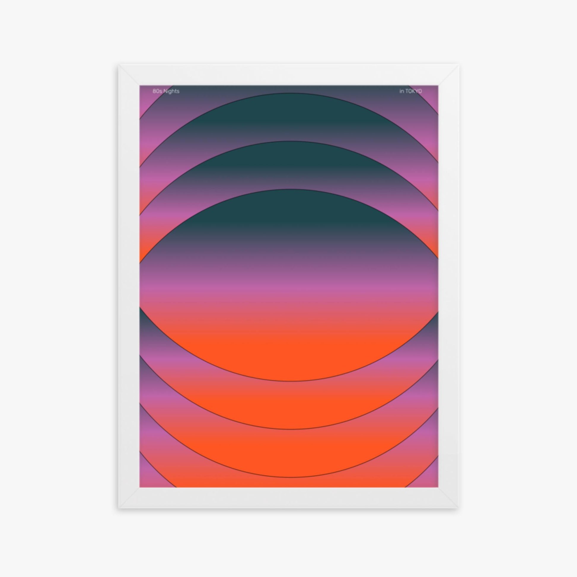 Modern illustration: Mesmerized 30x40 cm Poster With White Frame Frame