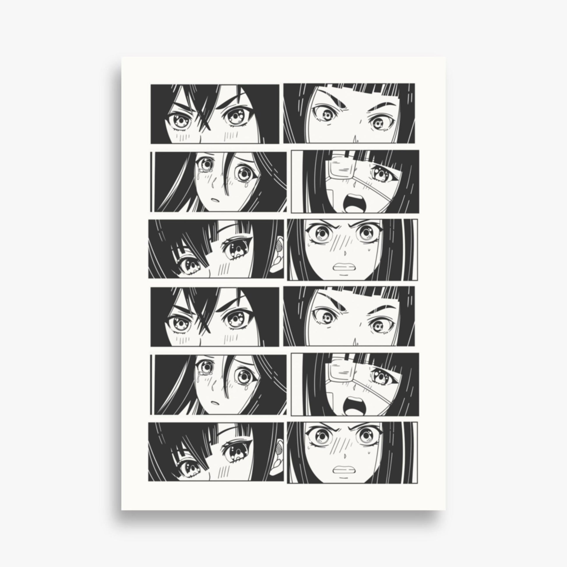 Modern illustration: Six Moods 50x70 cm Poster