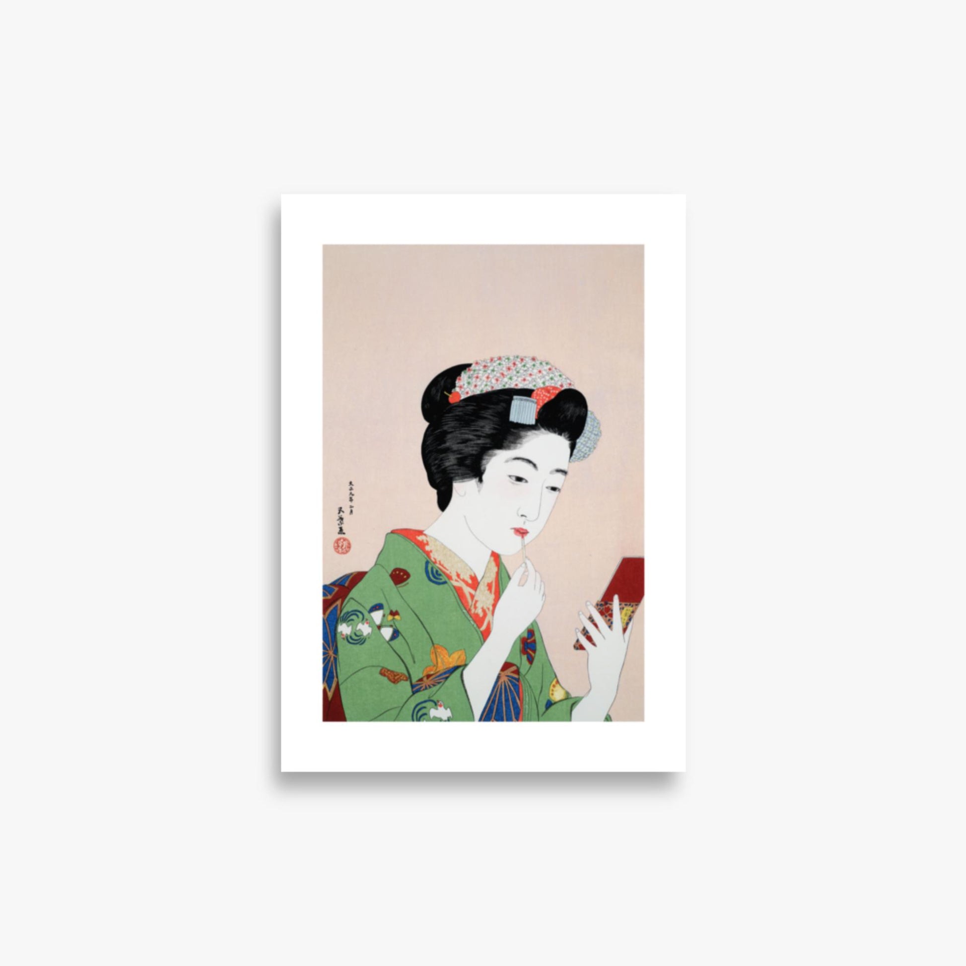 Goyō Hashiguchi - Woman Applying Rouge 21x30 cm Poster