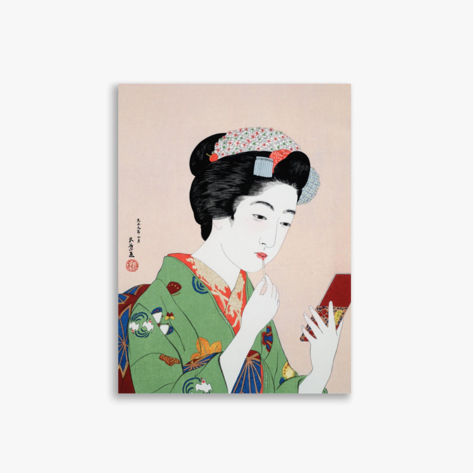Goyō Hashiguchi - Woman Applying Rouge 30x40 cm Poster