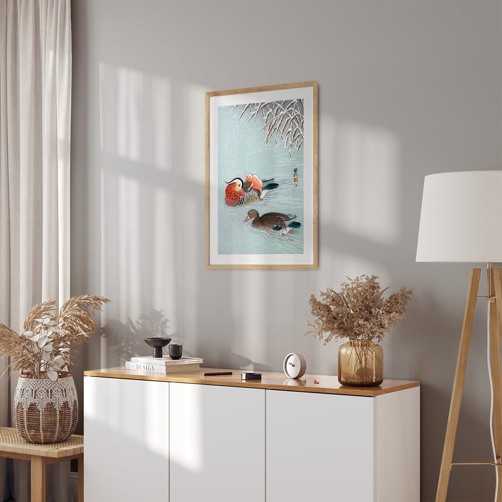 Interior Design Concept: Mandarin Ducks (Ohara Koson)