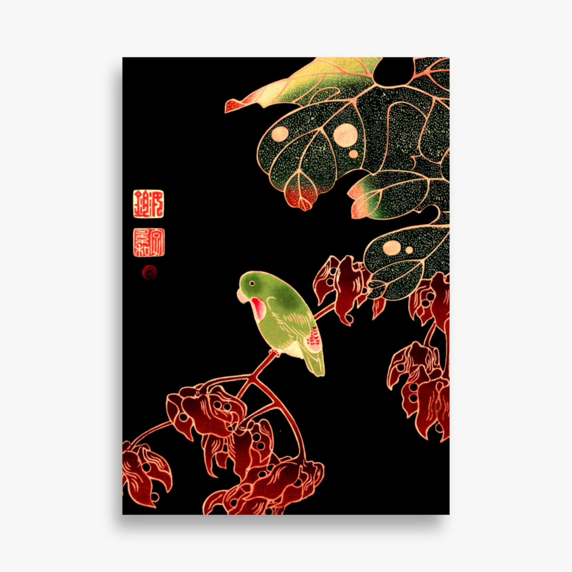 Ito Jakuchu - The Paroquet 50x70 cm Poster