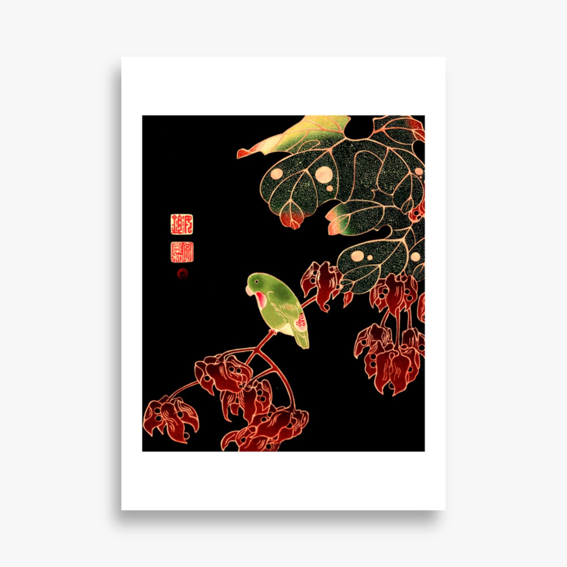 Ito Jakuchu - The Paroquet 50x70 cm Poster