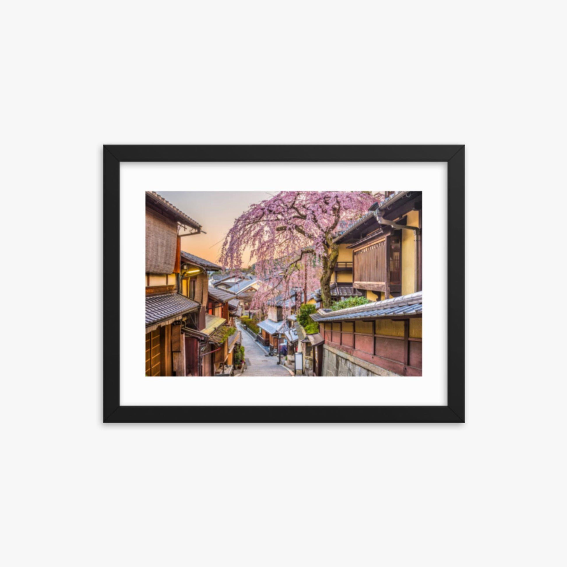 Kyoto, Japan in Sprint 12x16 in Poster With Black Frame