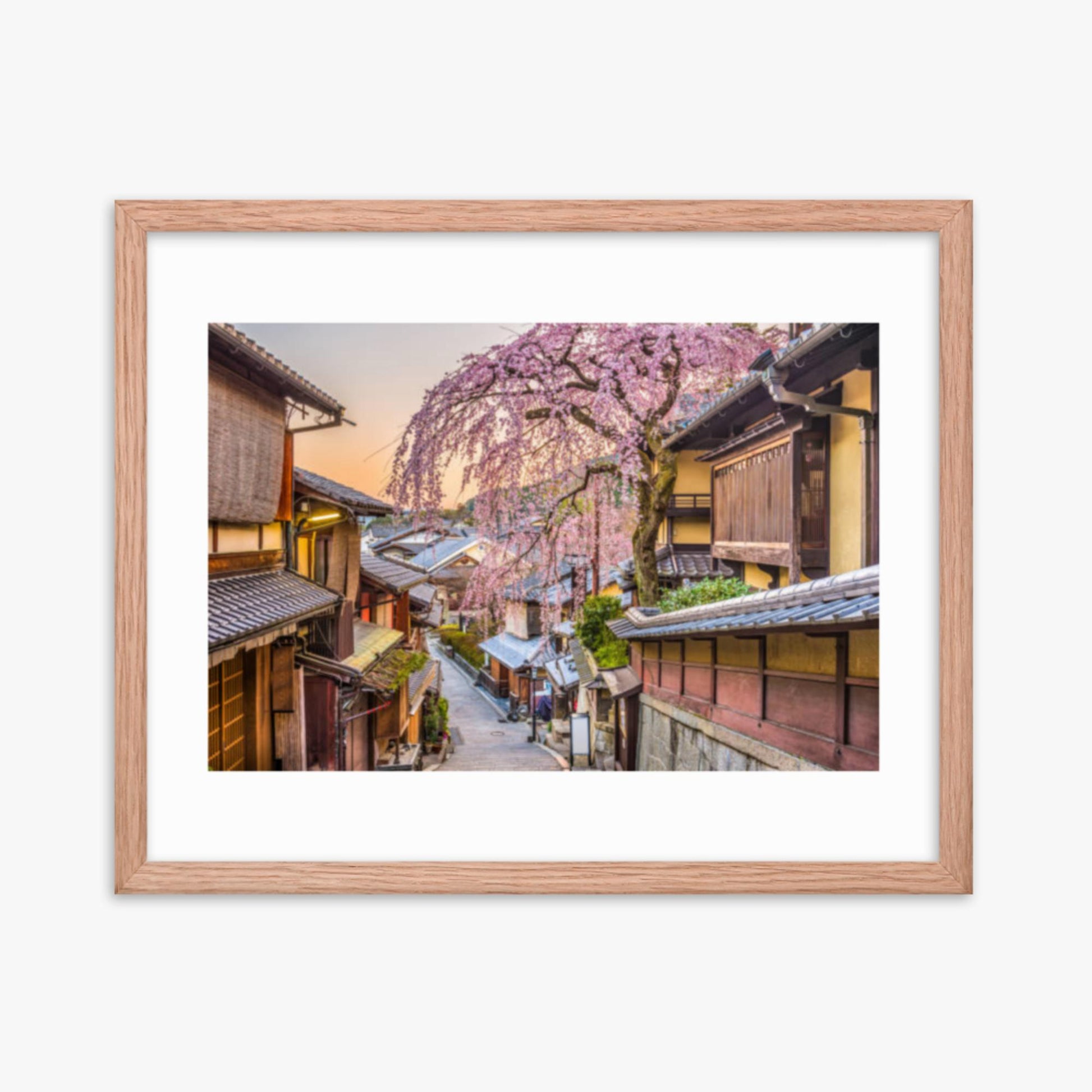 Kyoto, Japan in Sprint 16x20 in Poster With Oak Frame