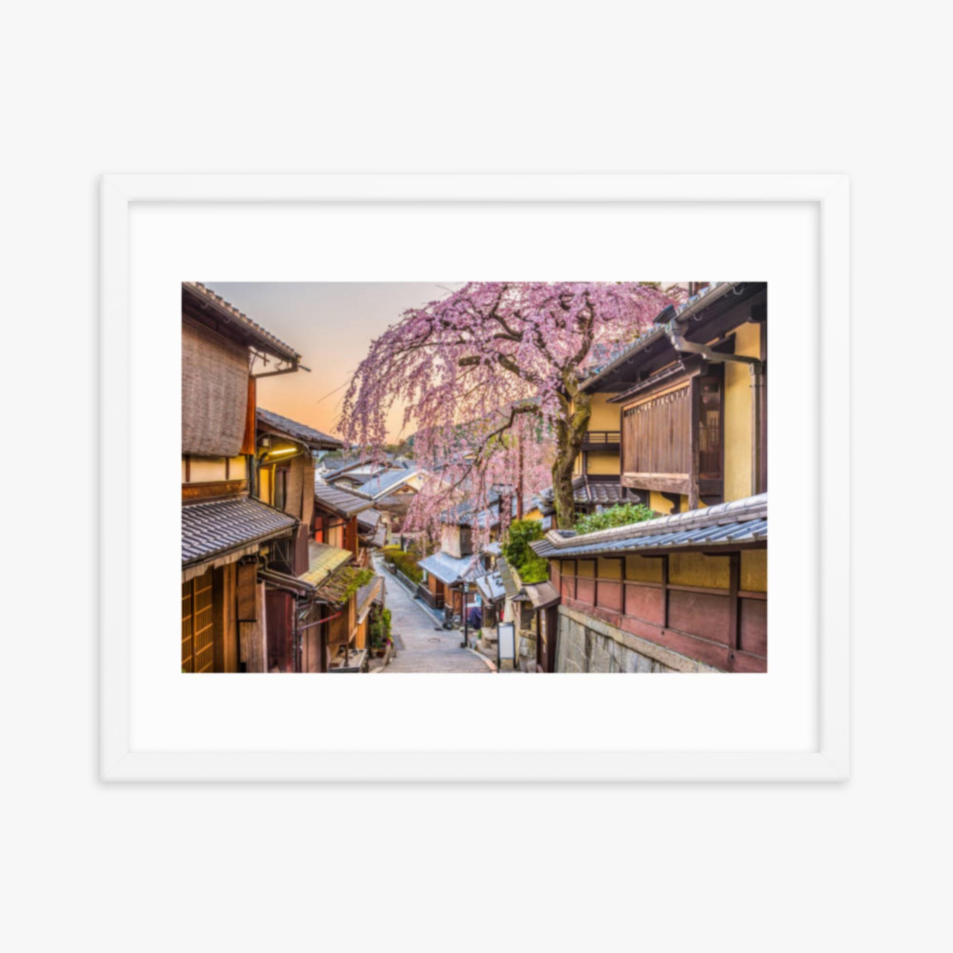 Kyoto, Japan in Sprint 16x20 in Poster With White Frame