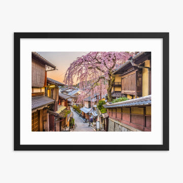 Kyoto, Japan in Sprint 18x24 in Poster With Black Frame