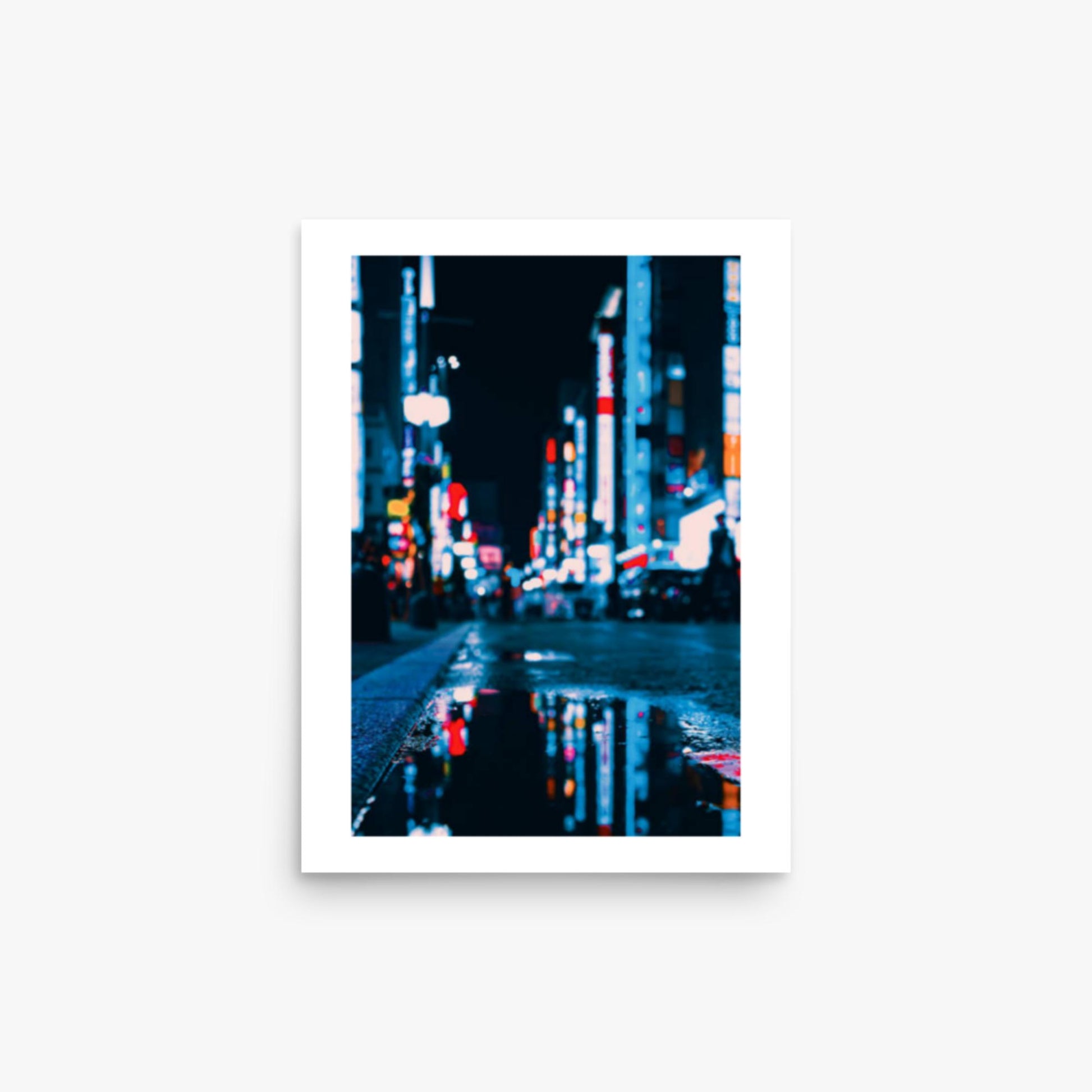 Neon Refelctions in Tokyo 12x16 in Poster