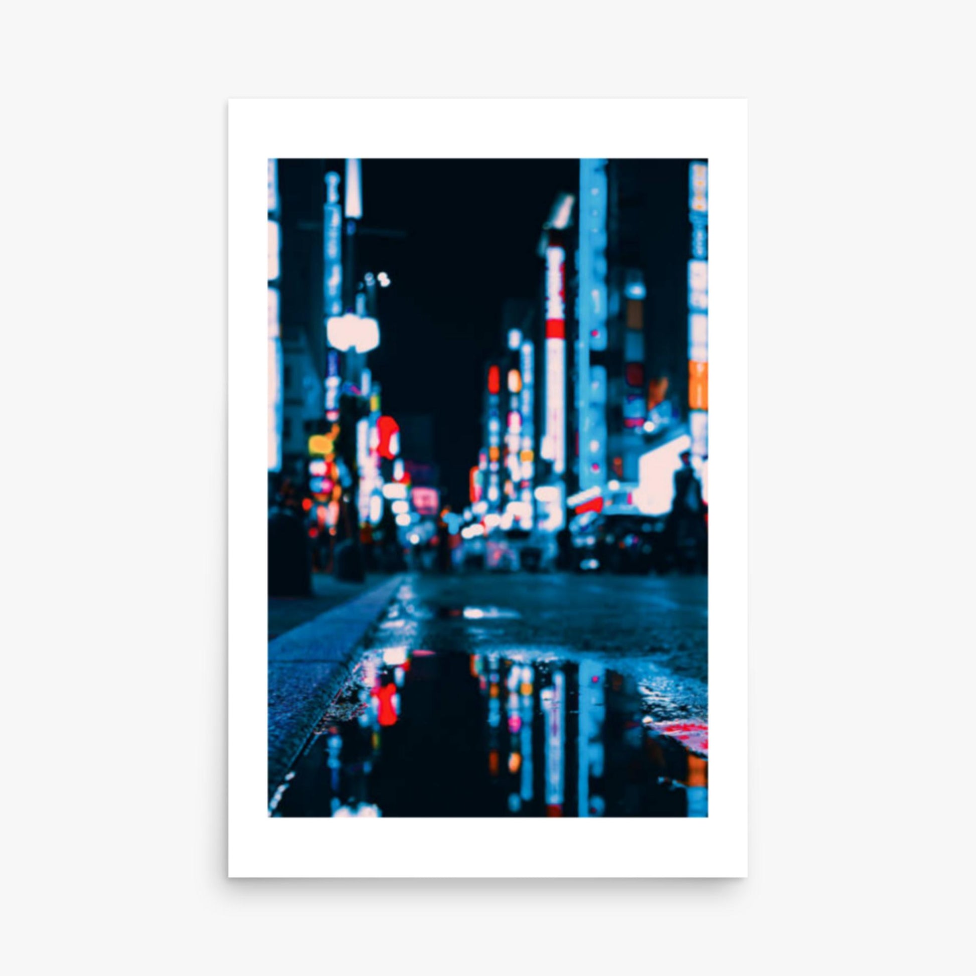 Neon Refelctions in Tokyo 24x36 in Poster