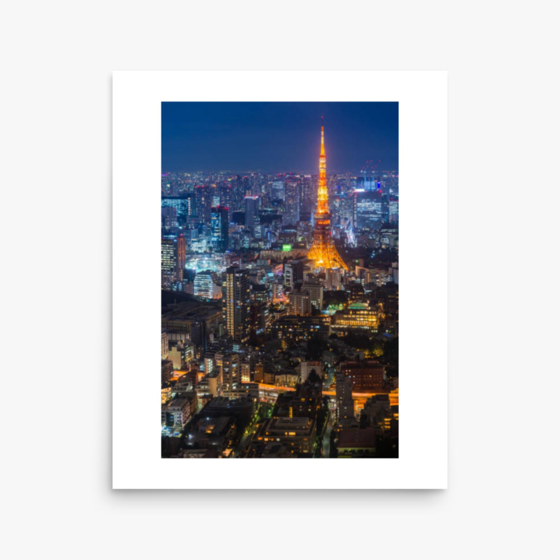 Tokyo Tower illuminated 16x20 in Poster